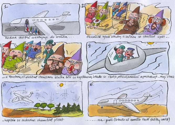 storyboard komix letadlo1